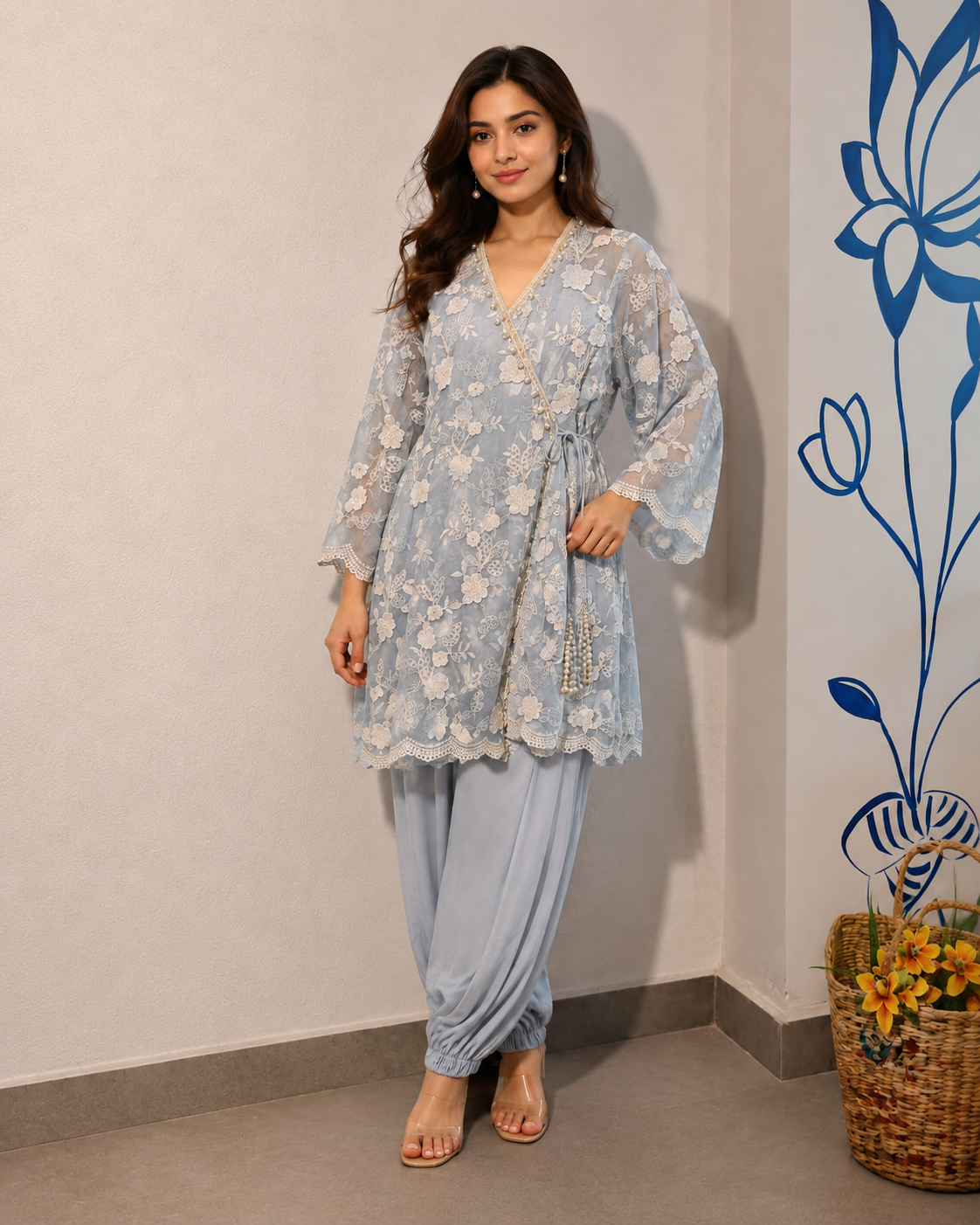 Blue Mist Floral Co-Ord Set