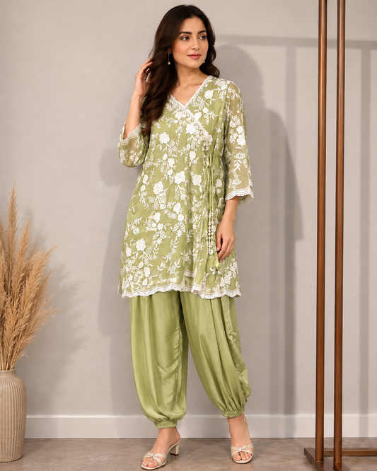 Olive Bloom Co-Ord Set